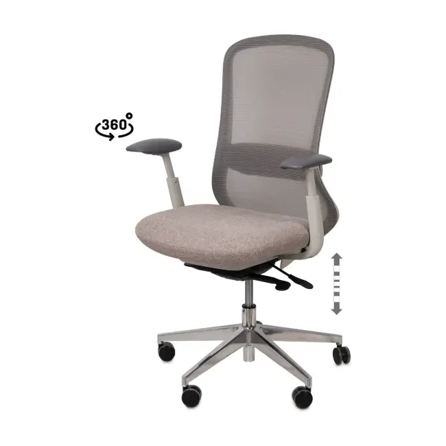 [541013] SILLA OFICINA EMORY TAUPE - SOMCASA