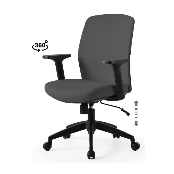 [541016] SILLA OFICINA MARYLAND GRIS - SOMCASA