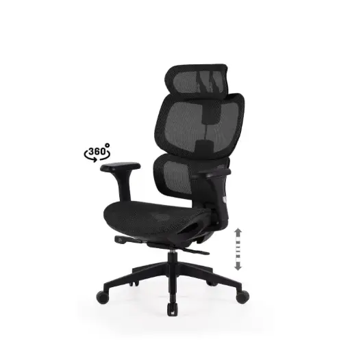 [541023] SILLA OFICINA TORONTO NEGRO/NEGRO - SOMCASA