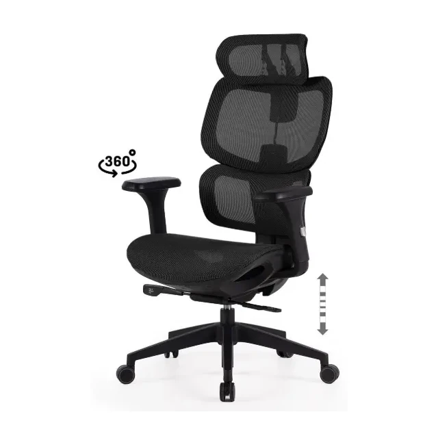 [541023] SILLA OFICINA TORONTO NEGRO/NEGRO - SOMCASA