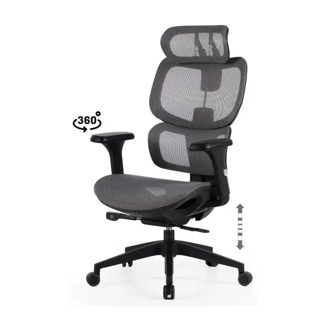 [541024] SILLA OFICINA TORONTO NEGRO/GRIS- SOMCASA