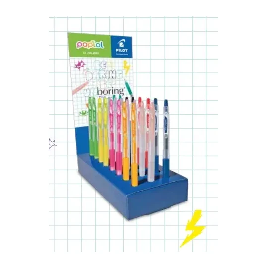 [799802] BOLÍGRAFO PILOT POP LOL EXPOSITOR 24 UNIDADES