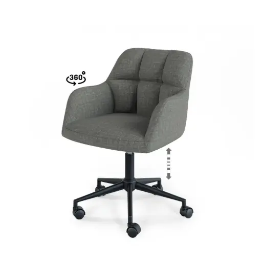 [541034] SILLA OFICINA STANFORD GRIS OSCURO - SOMCASA