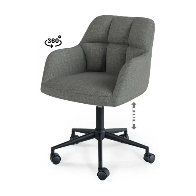 [541034] SILLA OFICINA STANFORD GRIS OSCURO - SOMCASA