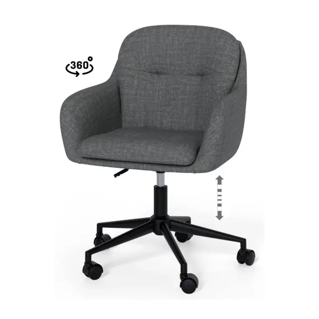 [541040] SILLA OFICINA ONTARIO GRIS OSCURO - SOMCASA