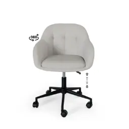 SILLA OFICINA CANTERBURY GRIS CLARO - SOMCASA