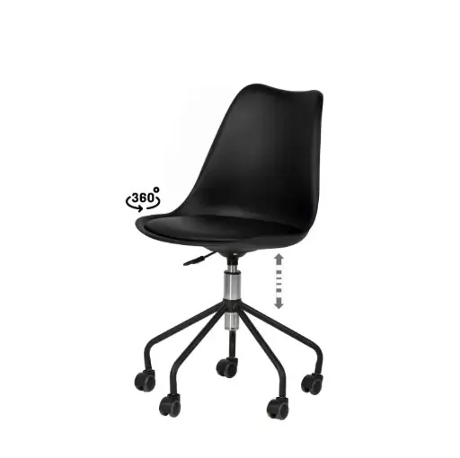 [541047] SILLA OFICINA YALE NEGRO - SOMCASA