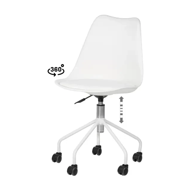 [541048] SILLA OFICINA YALE BLANCO - SOMCASA