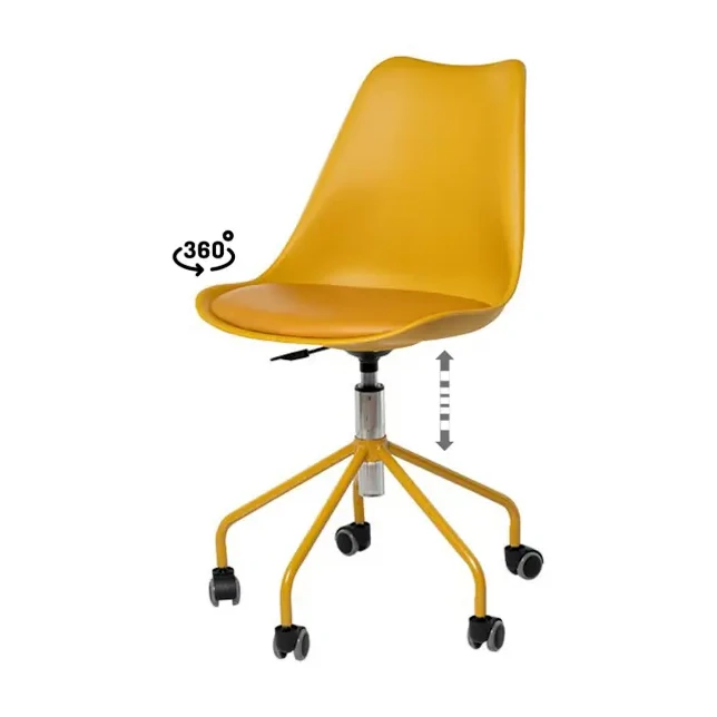 [541049] SILLA OFICINA YALE MOSTAZA - SOMCASA