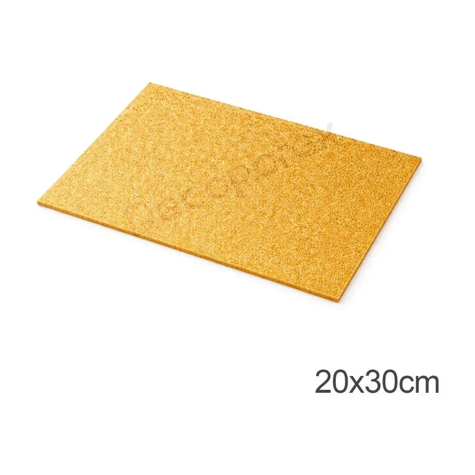 [827115] HOJAS DE GOMA EVA PURPURINA ORO 20X30CM 5UD