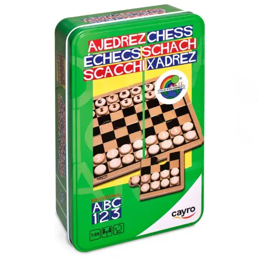 [73693] JUEGO DE DAMAS CLÁSICO DE ESTRATEGIA PARA 2 JUGADORES