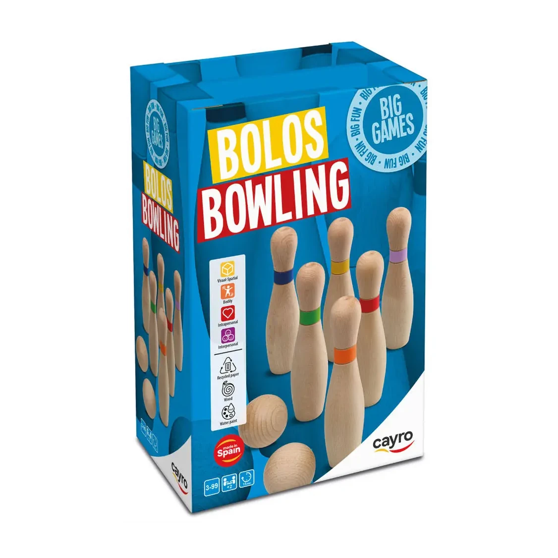 [73978] JUEGO DE BOLOS CAYRO DE PUNTERÍA Y PRECISIÓN