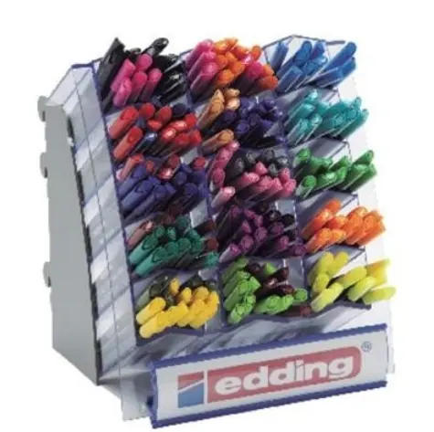 [800562] ROTULADOR EDDING EXPOSITOR 120 ROTULADORES 1200 COLORES SURTIDOS 