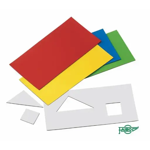 [800567] LAMINAS IMANTADAS RECORTABLES 5 COLORES 10X20