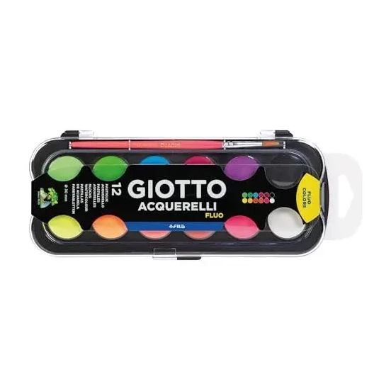[800582] ACUARELA GIOTTO 12 FLUORESCENTE
