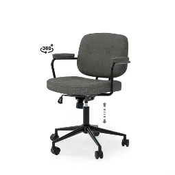 SILLA OFICINA COLUMBIA GRIS OSCURO - SOMCASA