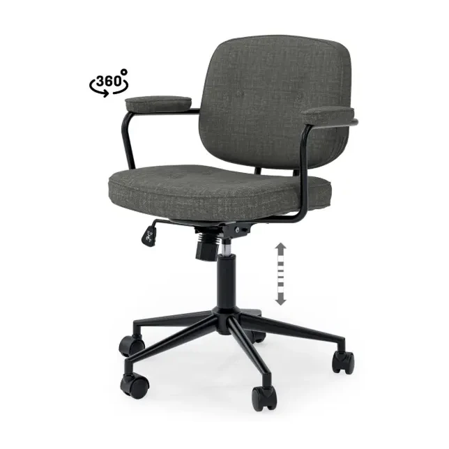 [541055] SILLA OFICINA COLUMBIA GRIS OSCURO - SOMCASA