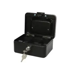 CAJA DE CAUDALES METÁLICA CON LLAVE 15X7.5X10.5