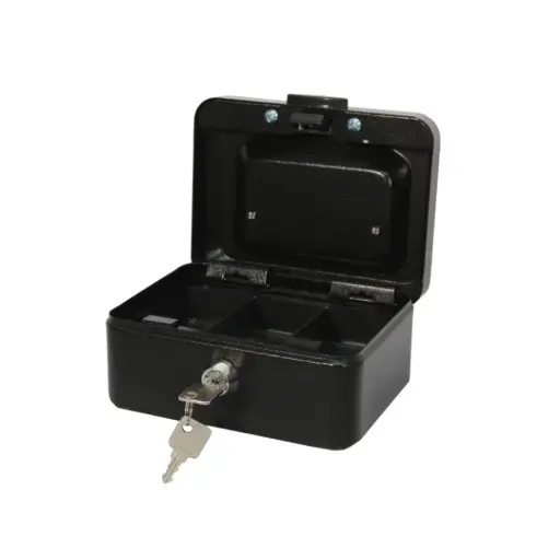 [800594] CAJA DE CAUDALES METÁLICA CON LLAVE 15X7.5X10.5