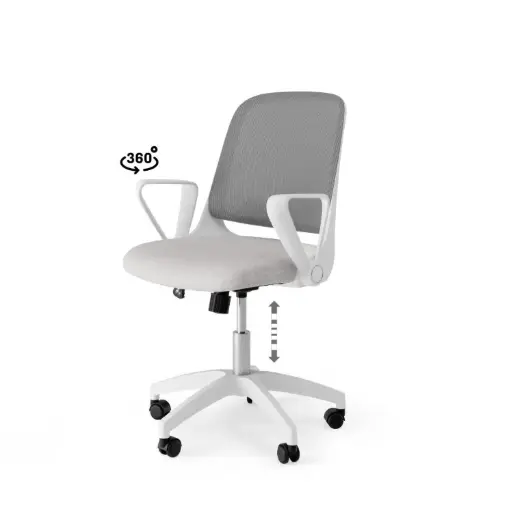 [541057] SILLA OFICINA SIRACUSA GRIS - SOMCASA