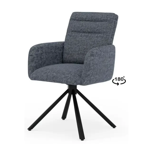 [541067] SILLA GIRATORIA LINDA GRIS OSCURO - SOMCASA