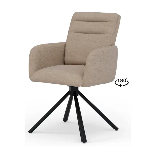 [541068] SILLA GIRATORIA LINDA TAUPE - SOMCASA