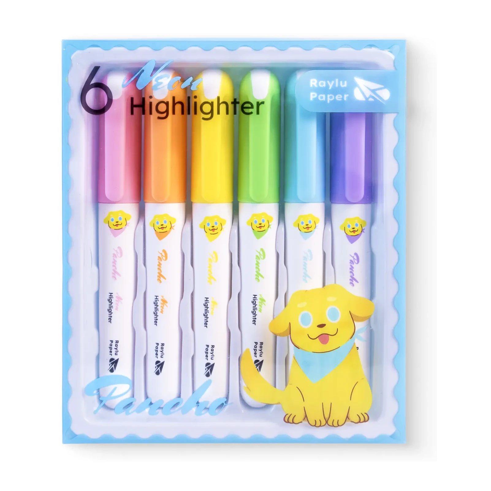 [081181] MARCADOR FLUORESCENTE PANCHO&FRIENDS PANCHO NEON 6 UDS RAYLU