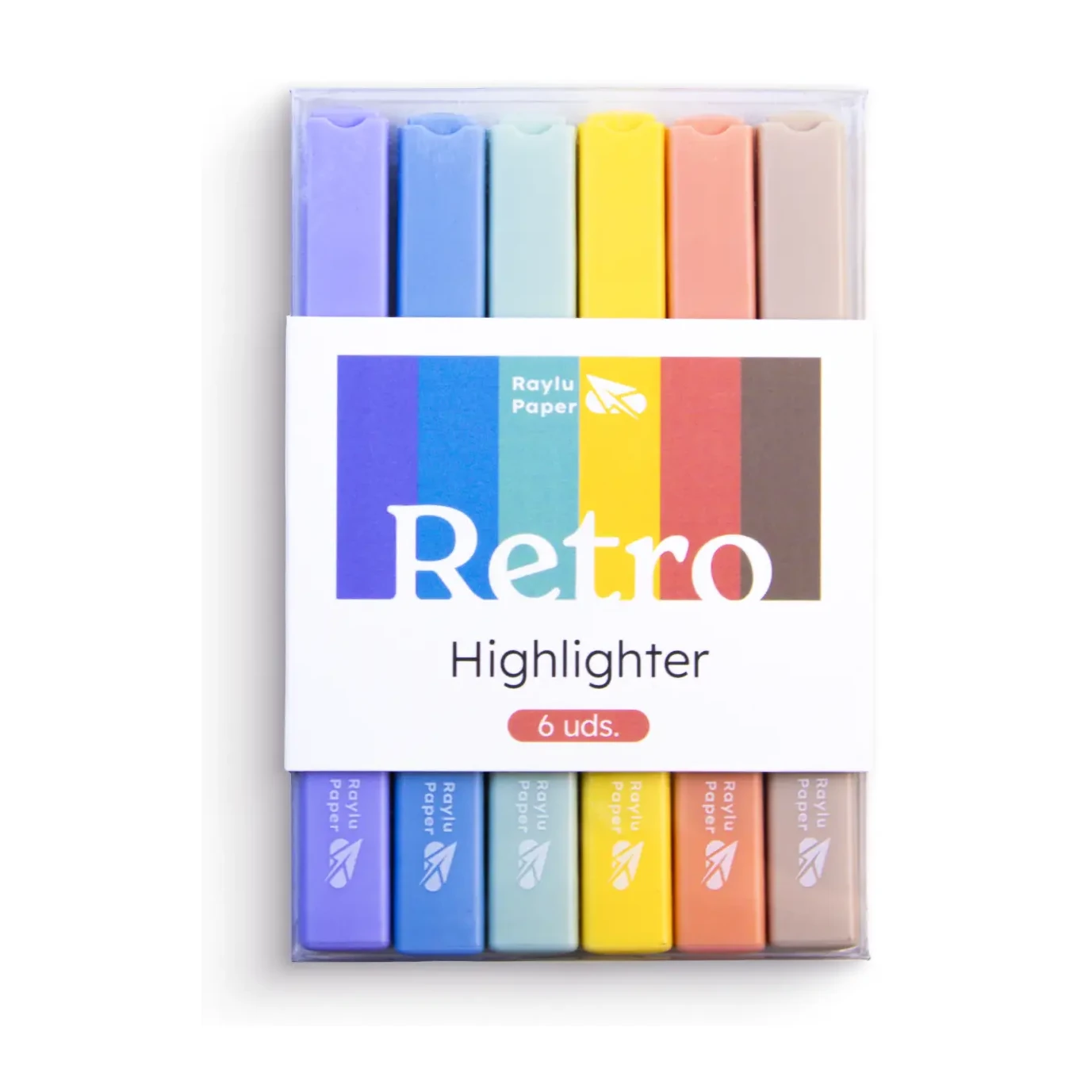 [002607] MARCADOR FLUORESCENTE HIGHLIGHT RETRO 6 UDS RAYLU