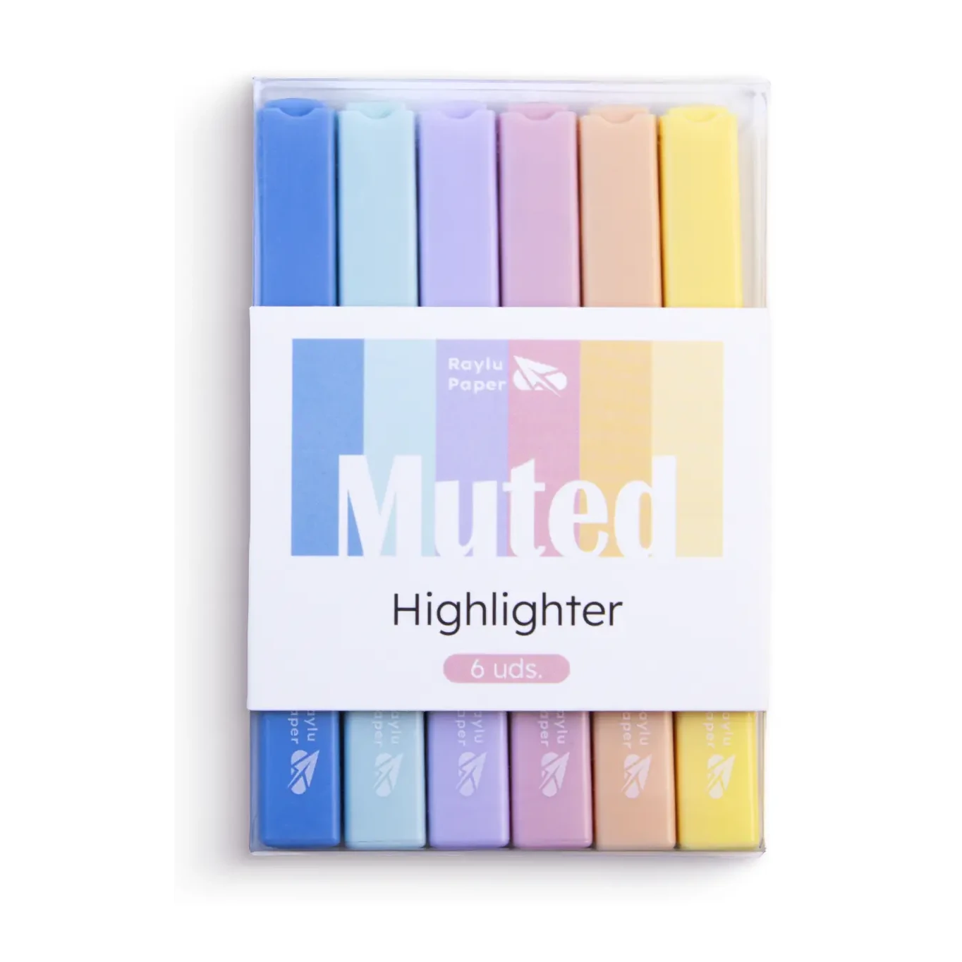[002846] MARCADOR FLUORESCENTE HIGHLIGHT MUTED 6 UDS RAYLU