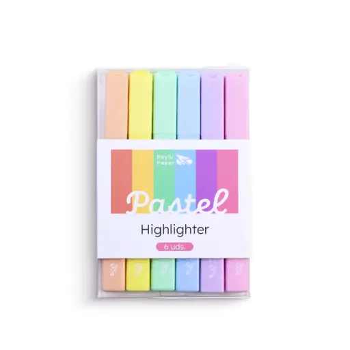 [003105] MARCADOR FLUORESCENTE HIGHLIGHT PASTEL 6 UDS RAYLU