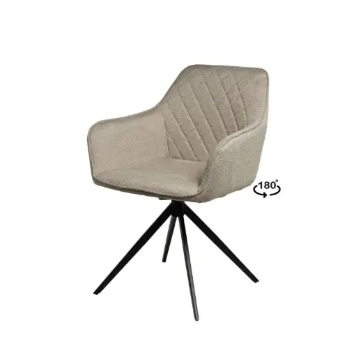 [541075] SILLA GIRATORIA AMALIA TAUPE - SOMCASA 