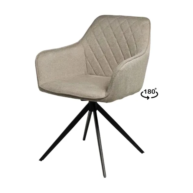 [541075] SILLA GIRATORIA AMALIA TAUPE - SOMCASA 