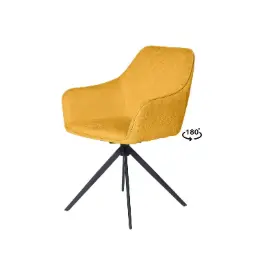SILLA GIRATORIA AMALIA MOSTAZA - SOMCASA 