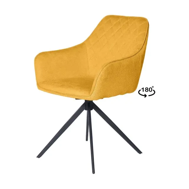 [541076] SILLA GIRATORIA AMALIA MOSTAZA - SOMCASA 