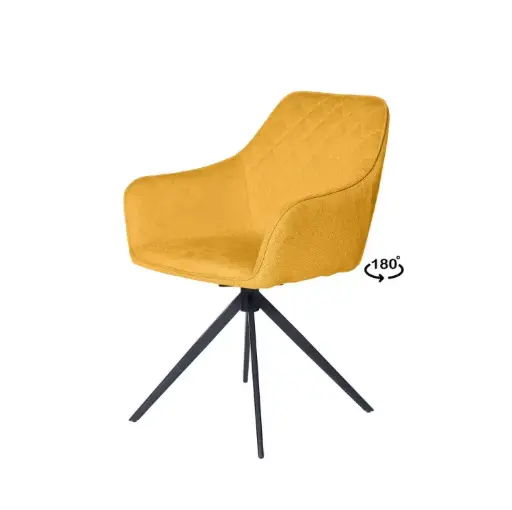 [541076] SILLA GIRATORIA AMALIA MOSTAZA - SOMCASA 