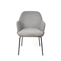 SILLA AUXILIAR ABIGAIL GRIS CLARO - SOMCASA 