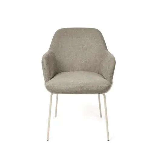 [541089] SILLA AUXILIAR ABIGAIL TAUPE (PATA BEIGE) - SOMCASA  