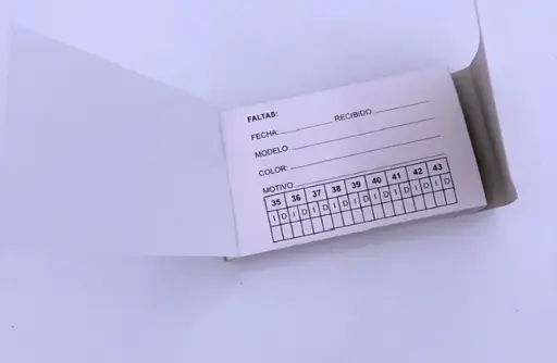 [800639] TALONARIO TRIPLICADO  A 1+0 7X10.5-2 PERFORADOS  Y GRAPADOS CARTON VUELTO