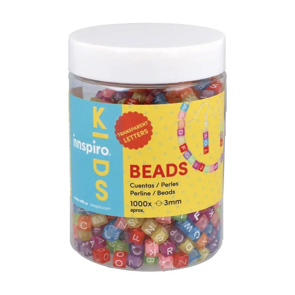 [800642] CUENTAS CUBOS,LETRASCOLORES 6MM,1000UD,APROX