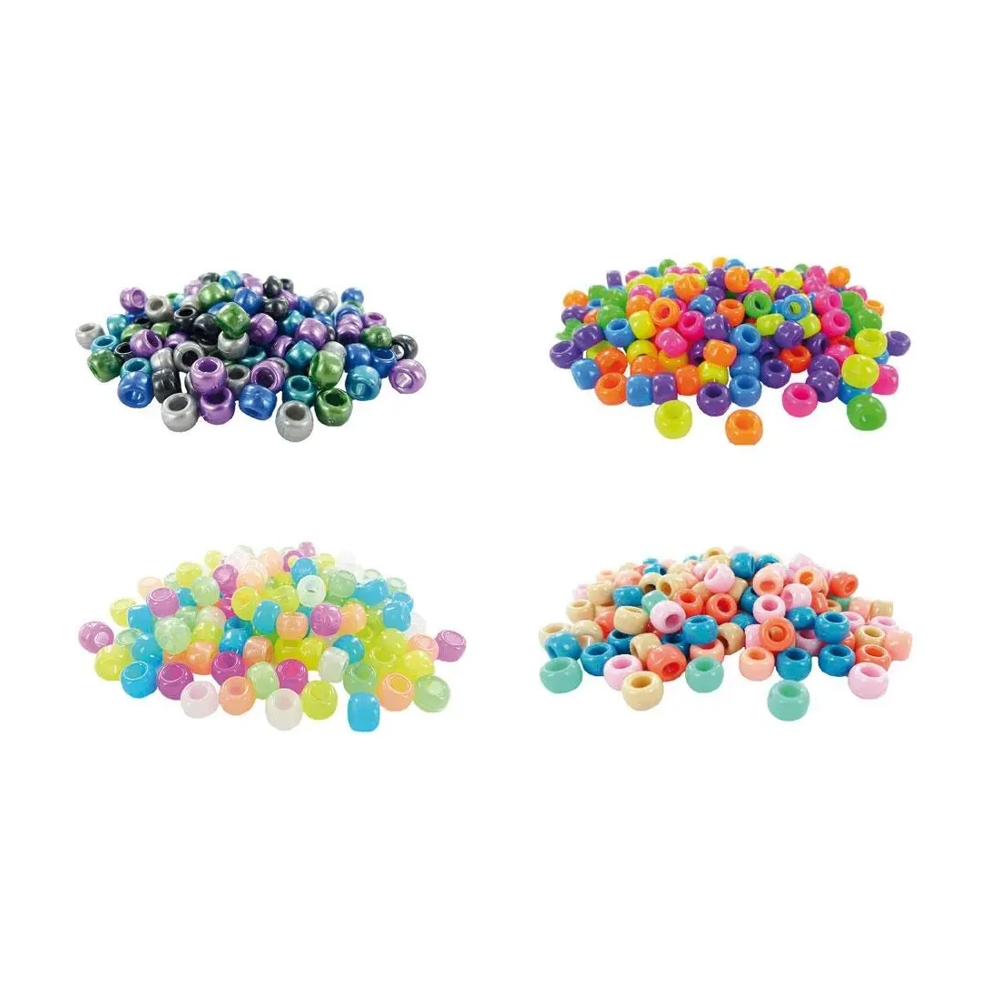 [800644] CUENTAS MULTICOLOR 9MM 4 BOLSAS DE 400UD.1600UD