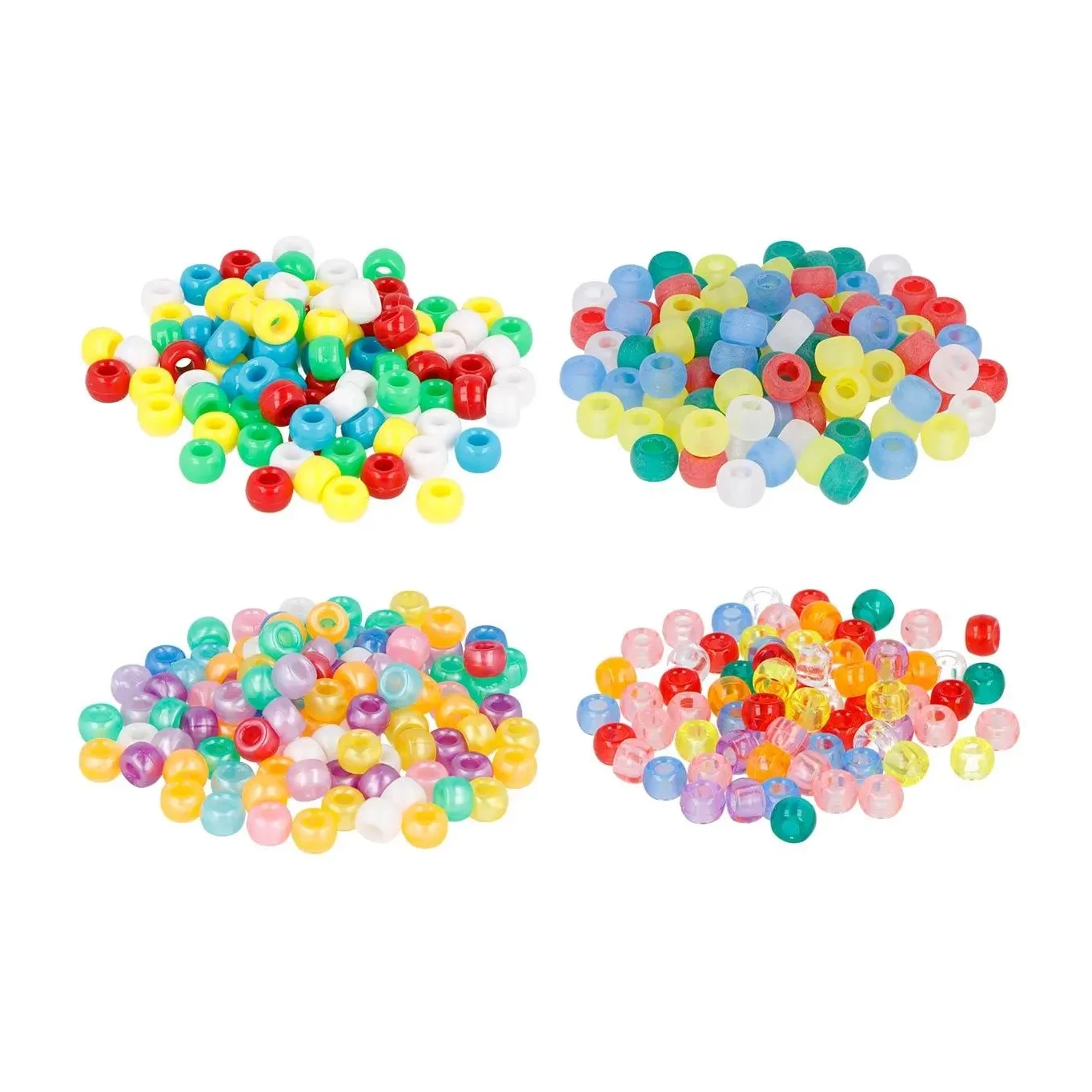 [800645] CUENTAS MULTICOLOR 9MM 4 BOLSAS DE 400UD.1600UD 