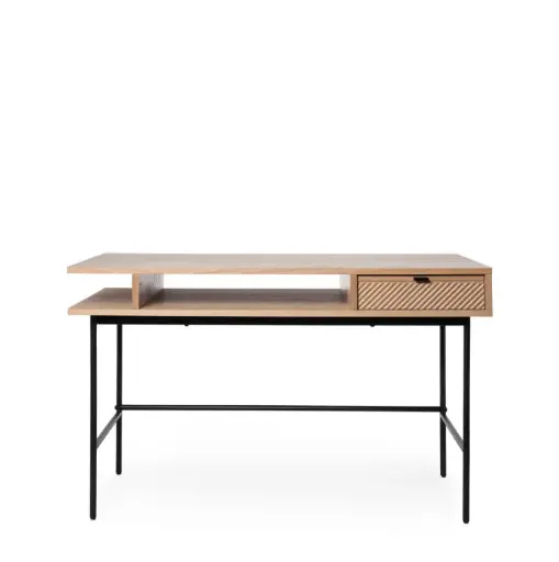 [541118] MESA ESCRITORIO ALABAMA ROBLE/NEGRO - SOMCASA