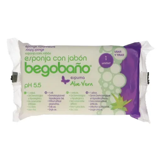 [800671] ESPONJA CON JABON ALOE VERA (BEGOBAÑO)