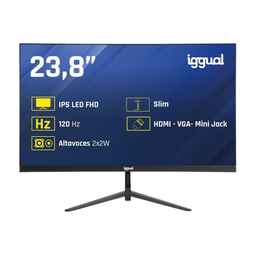 [827072] MONITOR IGGUAL 24" IPS 1MS FHD 120HZ VGA HDMI MM