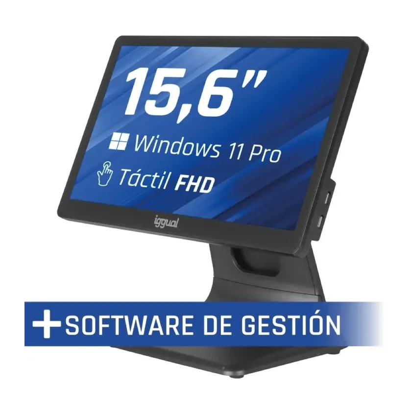 [827079] IGGUAL TPV 15,6" N100 8+256GB W11PRO + SOFTWARE DE GESTIÓN