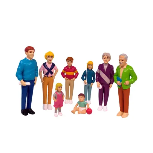 [27395] FIGURAS DE FAMILIA EUROPEA 8 UNIDADES