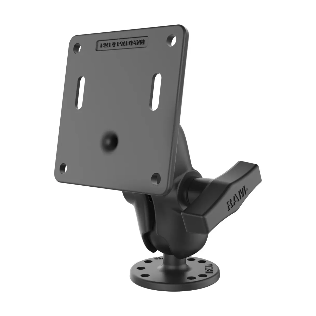 [167251] SOPORTE DE ROTULA DOBLE RAM® CON PLACA VESA DE 75x75 MM