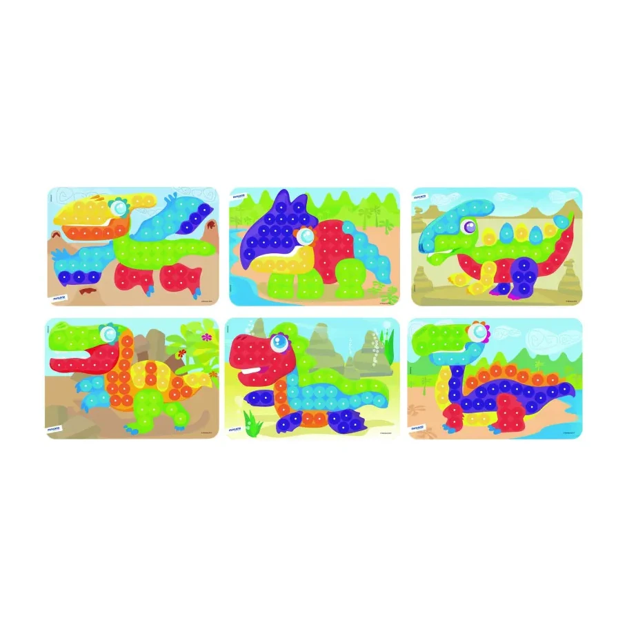 [31864] LAMINA PEGS 20 CM BRIGHT COLORS 6 PIEZAS