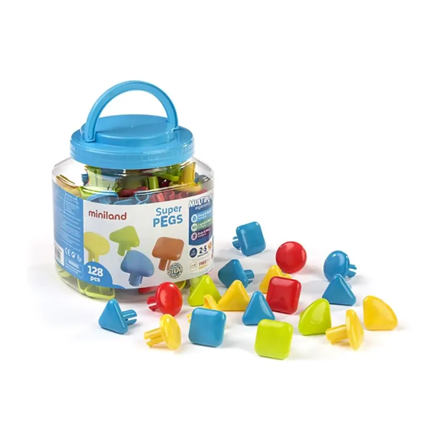 [95022] SUPERPEGS BRIGHT SOLORS 128 PIEZAS