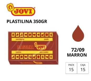 [649738] PLASTILINA JOVI GRANDE 72 MARRON 350 G